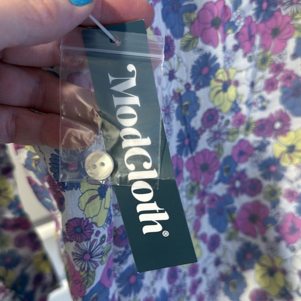 NWT ModCloth flower patch pleasantries shirt SMALL - Picture 8 of 8
